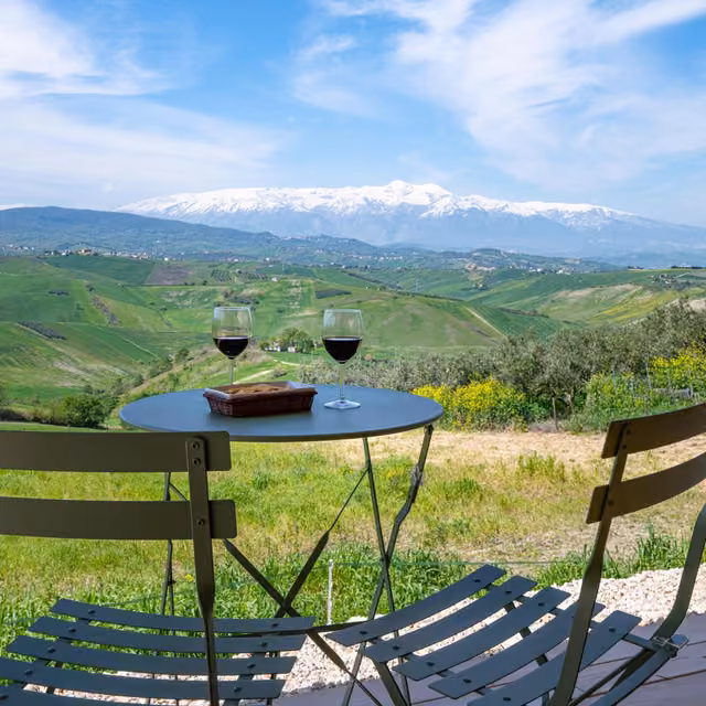 Veduta panoramica sulla campagna della Val di Sangro